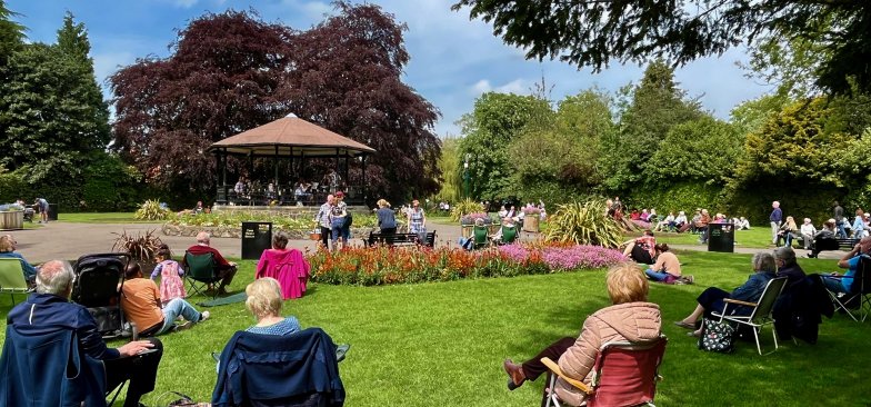 Summer Bandstand Concert In Queen's Park, Loughborough